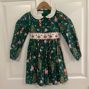 Bonnie Jean Nutcracker Christmas Smocked dress